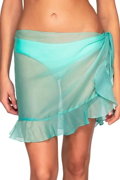 Discount Sunsets Mint Short and Sweet Skirt