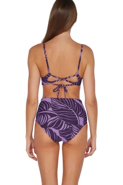 Hot Sunsets Mystic Palms Capri High Waist Bottom