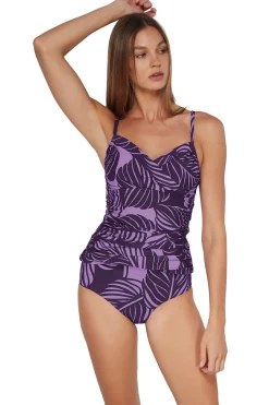Hot Sunsets Mystic Palms Simone Tankini Top