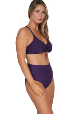 Fashion Sunsets Paradise Plum Hannah High Waist Bottom
