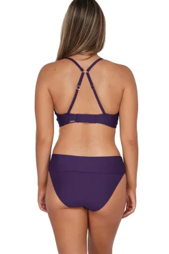 Fashion Sunsets Paradise Plum Hannah High Waist Bottom