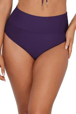 Fashion Sunsets Paradise Plum Hannah High Waist Bottom