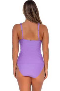 Sale Sunsets Passion Flower Elsie Tankini Top