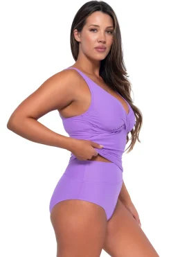 Sale Sunsets Passion Flower Elsie Tankini Top