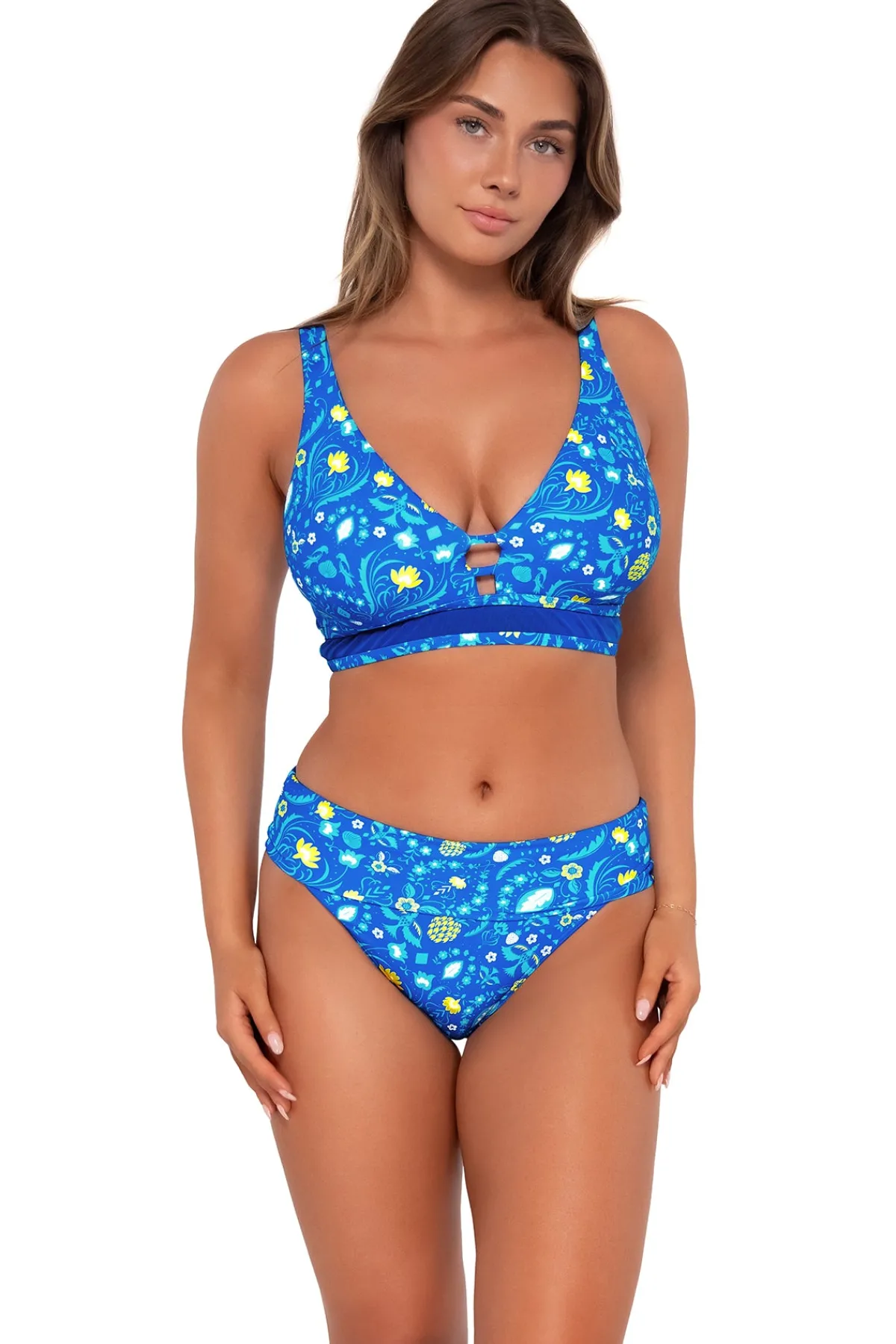 Clearance Sunsets Pineapple Grove Hannah High Waist Bottom