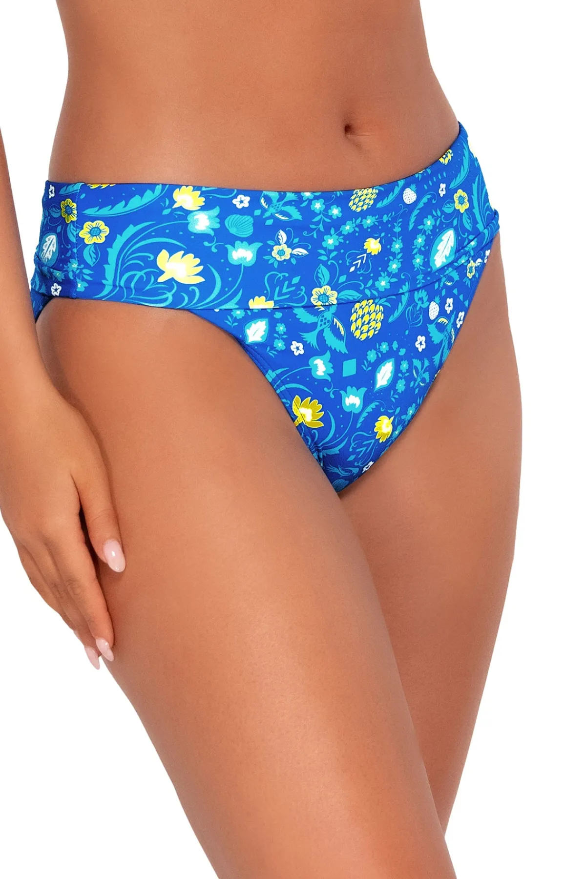 Clearance Sunsets Pineapple Grove Hannah High Waist Bottom