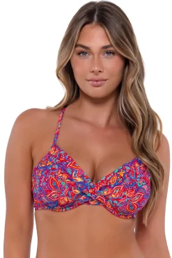 Clearance Sunsets Rue Paisley Crossroads Underwire Top