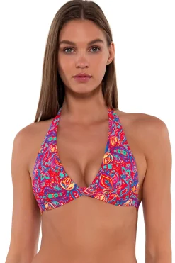 New Sunsets Rue Paisley Faith Halter Top
