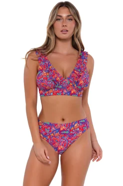 Sale Sunsets Rue Paisley Willa Wireless Top