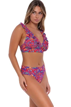 Sale Sunsets Rue Paisley Willa Wireless Top