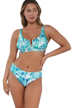 Hot Sunsets Sea Breeze Sandbar Rib Hannah High Waist Bottom