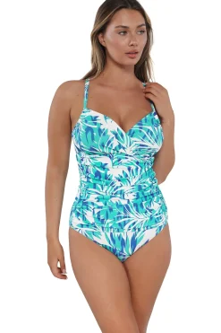 Sale Sunsets Sea Breeze Sandbar Rib Serena Tankini Top