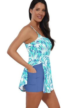 Discount Sunsets Sea Breeze Sandbar Rib Naomi Swim Dress One Piece