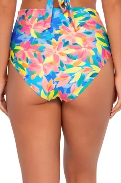 Outlet Sunsets Shoreline Petals Capri High Waist Bottom