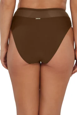 Clearance Sunsets Tiki Brown Annie High Waist Bottom