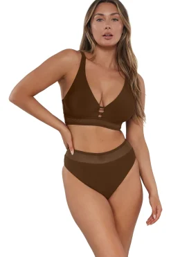 Outlet Sunsets Tiki Brown Danica Top