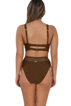 Outlet Sunsets Tiki Brown Danica Top