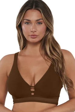 Outlet Sunsets Tiki Brown Danica Top