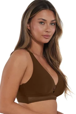 Outlet Sunsets Tiki Brown Danica Top