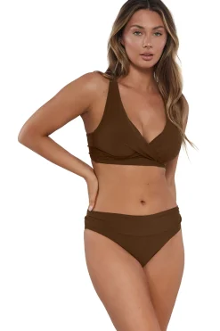Sale Sunsets Tiki Brown Elsie Top
