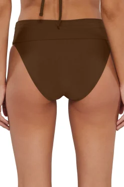 New Sunsets Tiki Brown Hannah High Waist Bottom