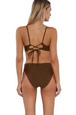 New Sunsets Tiki Brown Hannah High Waist Bottom