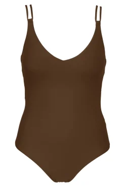 Discount Sunsets Tiki Brown Veronica One Piece