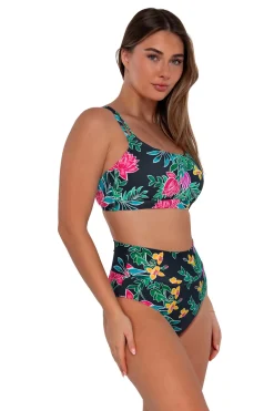 Best Sunsets Twilight Blooms Hannah High Waist Bottom
