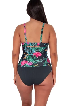 Outlet Sunsets Twilight Blooms Serena Tankini Top