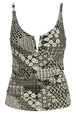 Fashion Sunsets Venice Seagrass Texture Zuri V-Wire Tankini Top
