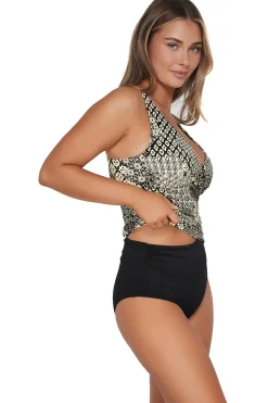 New Sunsets Venice Seagrass Texture Elsie Tankini Top