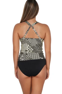 New Sunsets Venice Seagrass Texture Elsie Tankini Top