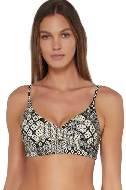 Online Sunsets Venice Seagrass Texture Lyla Bralette Top