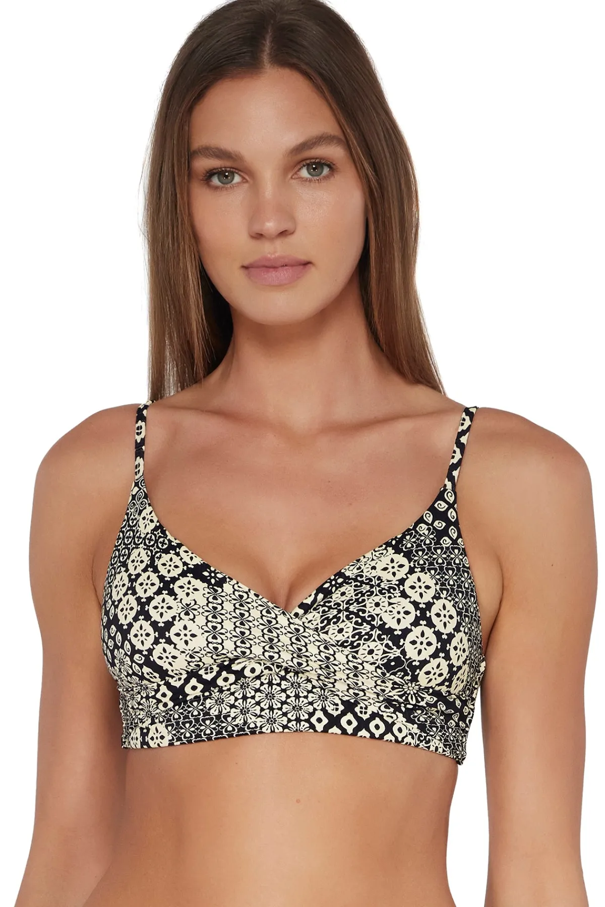 Online Sunsets Venice Seagrass Texture Lyla Bralette Top