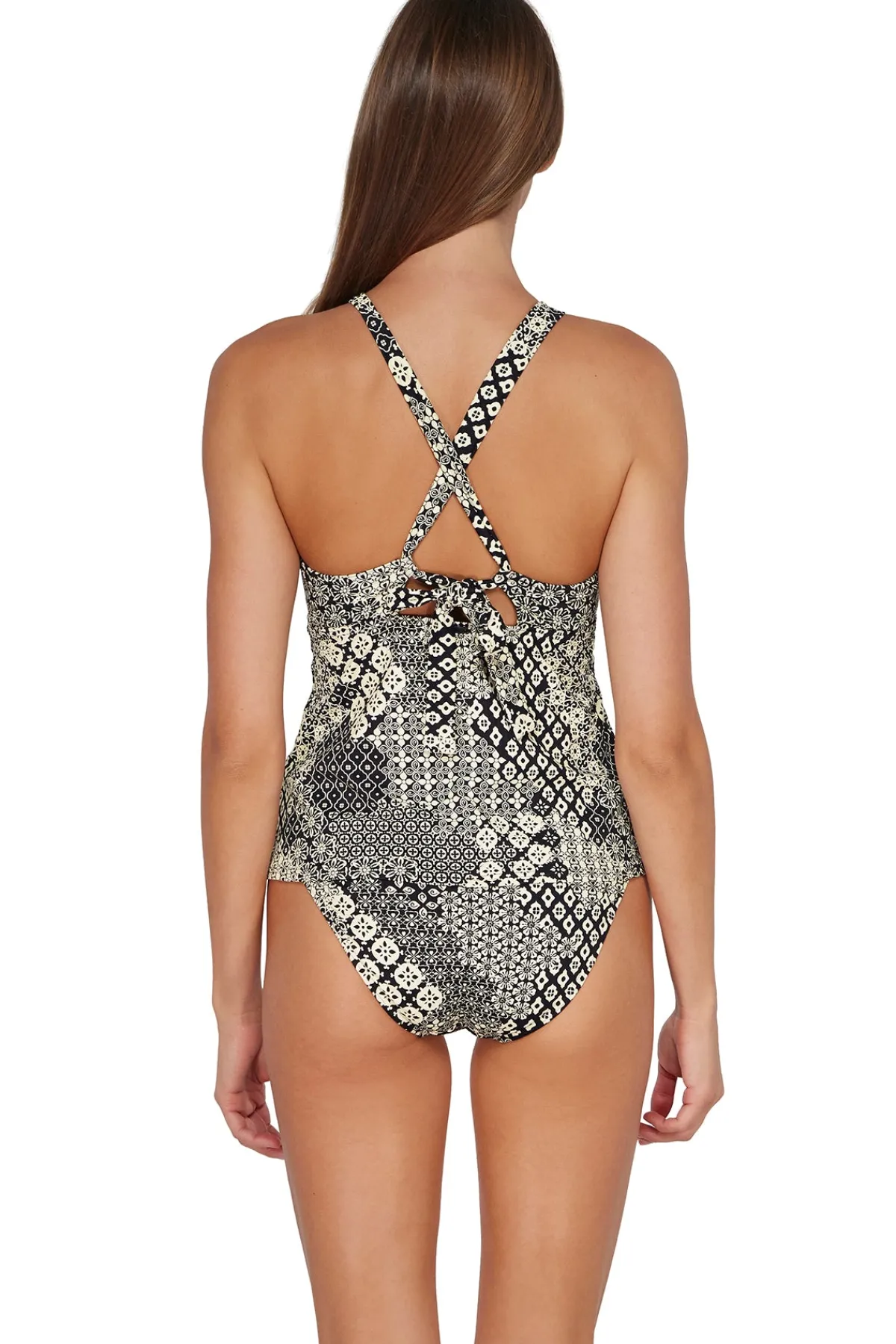 Clearance Sunsets Venice Seagrass Texture Mia Tankini Top