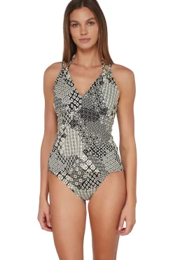 Clearance Sunsets Venice Seagrass Texture Mia Tankini Top