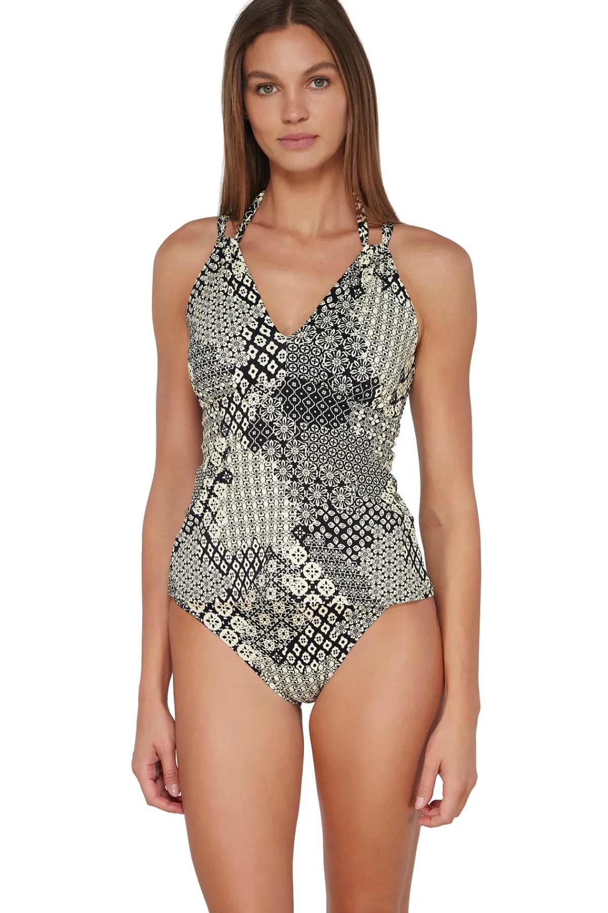 Clearance Sunsets Venice Seagrass Texture Mia Tankini Top