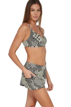 Sale Sunsets Venice Seagrass Texture Sporty Swim Skirt Bottom