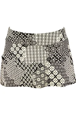 Sale Sunsets Venice Seagrass Texture Sporty Swim Skirt Bottom