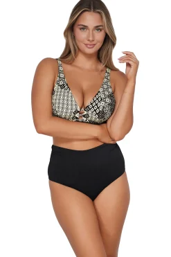 Best Sunsets Venice Seagrass Texture Capri High Waist Bottom