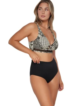 Best Sunsets Venice Seagrass Texture Capri High Waist Bottom