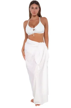 Discount Sunsets White Lily Paradise Pareo