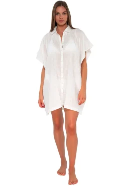 Hot Sunsets White Lily Shore Thing Tunic