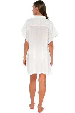 Hot Sunsets White Lily Shore Thing Tunic