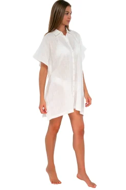 Hot Sunsets White Lily Shore Thing Tunic